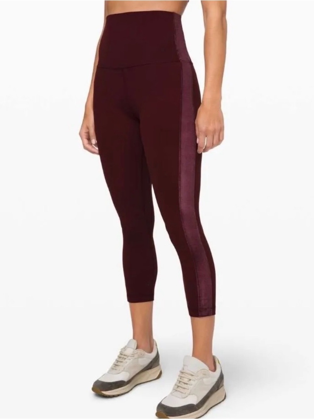 Lululemon Align Super High-Rise Crop *Velvet Garnet
